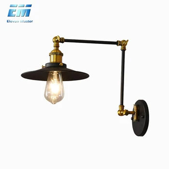 

Left and right rocker Wall Lamp Vintage Sconce Wall Lights Fixture E27 110V 220V Industrial Dining Room Bedroom Lighting ZBD0006