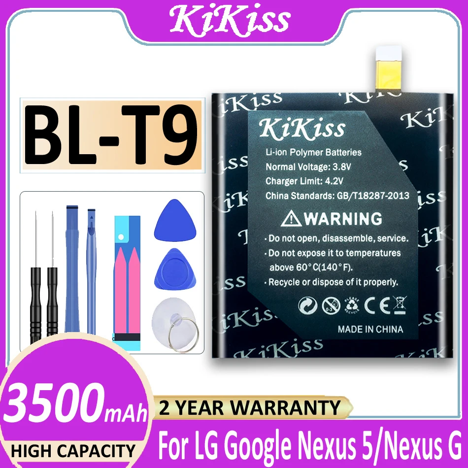 Original KiKiss Battery BL T9 3500mAh For LG Google Nexus 5/Nexus G E980  D820 D821 Megalodon D8 Bateria + Tracking Number|Mobile Phone Batteries| -  AliExpress