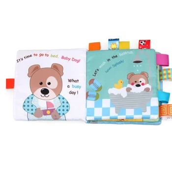 

Animal Intellectual Development Crib Toddlers Soft Baby Toy Bed Educational Sound Cloth Book Cute Early Learning Washable