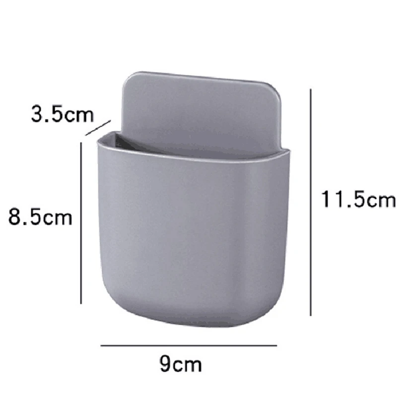 Perforated wall-mounted remote control toothbrush holder practical simple home bedroom convenient remote control hanging shelf