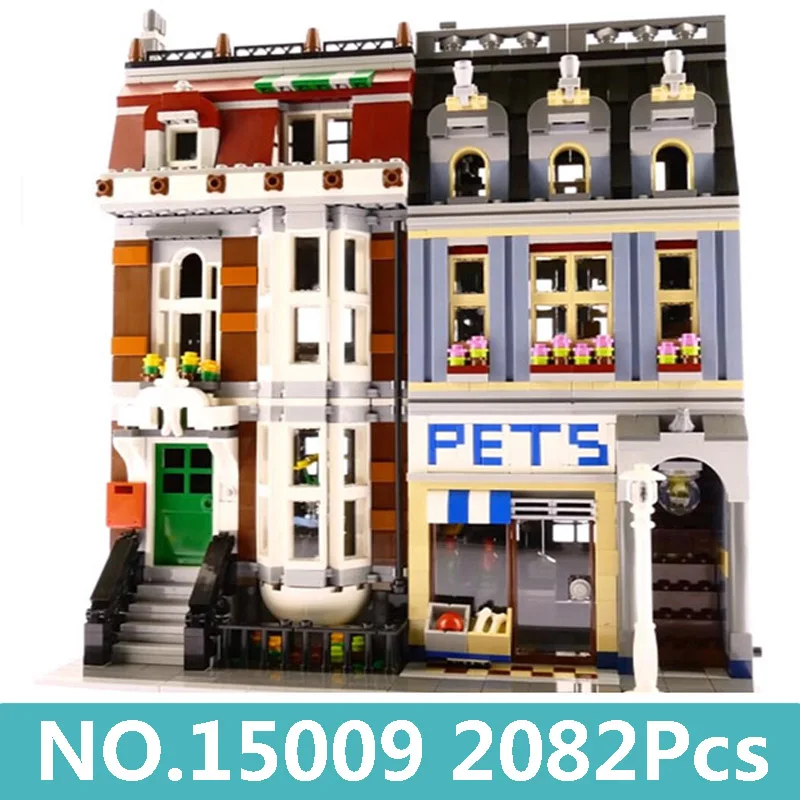 Lepinblocks King Bricks 15009 10218 городской дом Pet Shop строительные блоки Creator Expert architecture Рождественский подарок детские игрушки