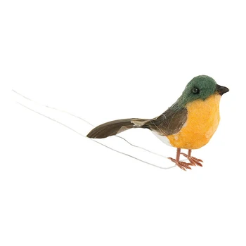 

12/24Pcs Robin Bird Christmas Tree Decor Crafts Cute Mini Artificial Birds Xmas Gift 5.0cm x 4.0cm x 2.0cm TB Sale