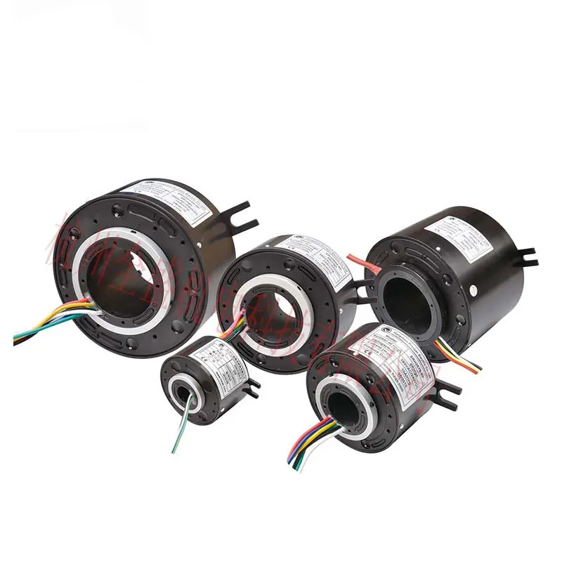 4-Channel SRH3899 Through Hole Slip Ring Aperture 38.1mm Outer Diameter 99mm Conductive Slip Ring Collector Ring Customizable