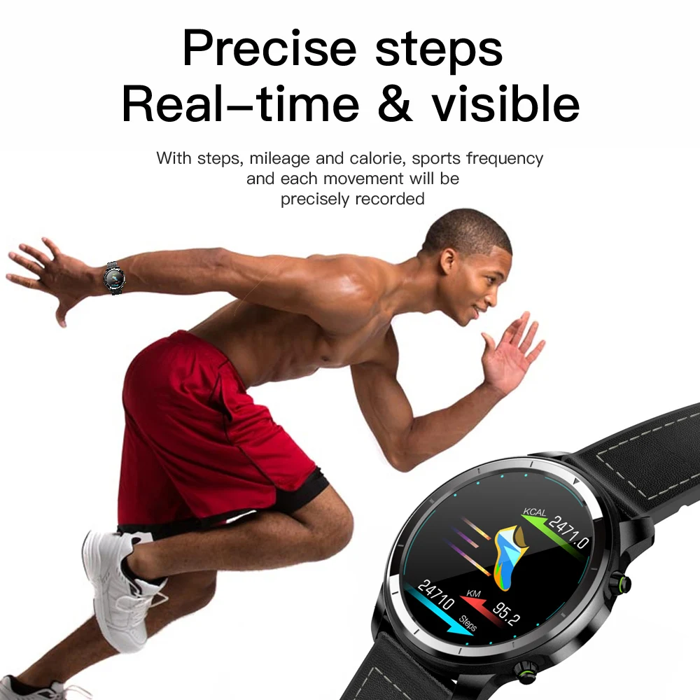RUNDOING H15 мужские умные часы 1,3 большой полный круглый сенсорный экран 360*360 HD измеритель уровня кислорода в крови фитнес-трекер спортивные умные часы