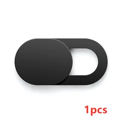 Privacy Cam Sticker - Webcam Cover Shutter Slider for Laptops, Tablets, and Phones (1pcs black)