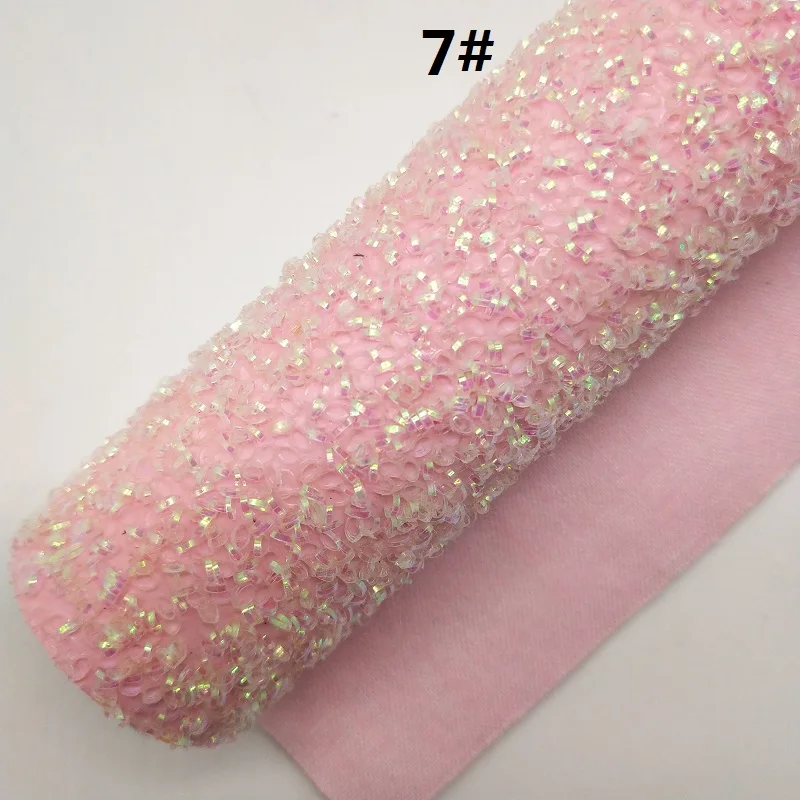 1 шт. 21X29 см блестящая ткань, блестящая кожа Tissel, розовые блестящие кожаные листы для изготовления луков LEOsyntheticoDIY 6S09 - Цвет: 7