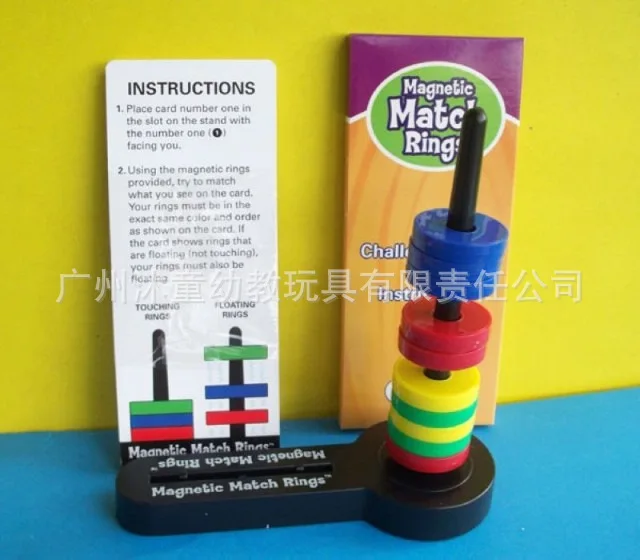 

Matching Magnetic Ring Kindergarten Science Experiment Teaching Aids Children Magnet Magnetic Ring Magnetic Toy Four Floating Ma