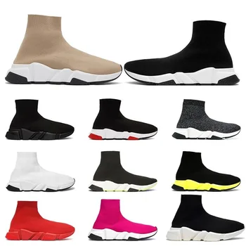 

2020 Socks Designer Shoes platform luxurys Casual of triple Beige black white Red blue Flat men women sport Sneaker fashion