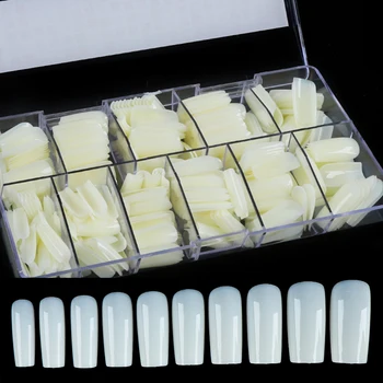 

Clear Natural Artificial Nail Tips 500 pcs Detachable French False Nails Profession Practice Display Full Cover Manicure LE1625