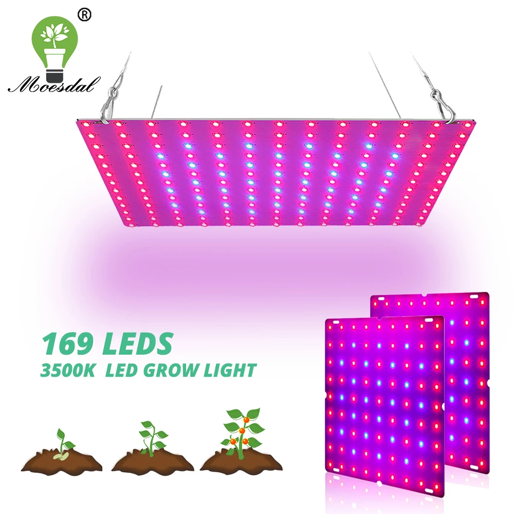 

LED Grow Light with 169x2835 Lamp Beads Phytolamp for Plants Quantum Board Growth Lighting Full Spectrum Hydroponics Plant Lamp