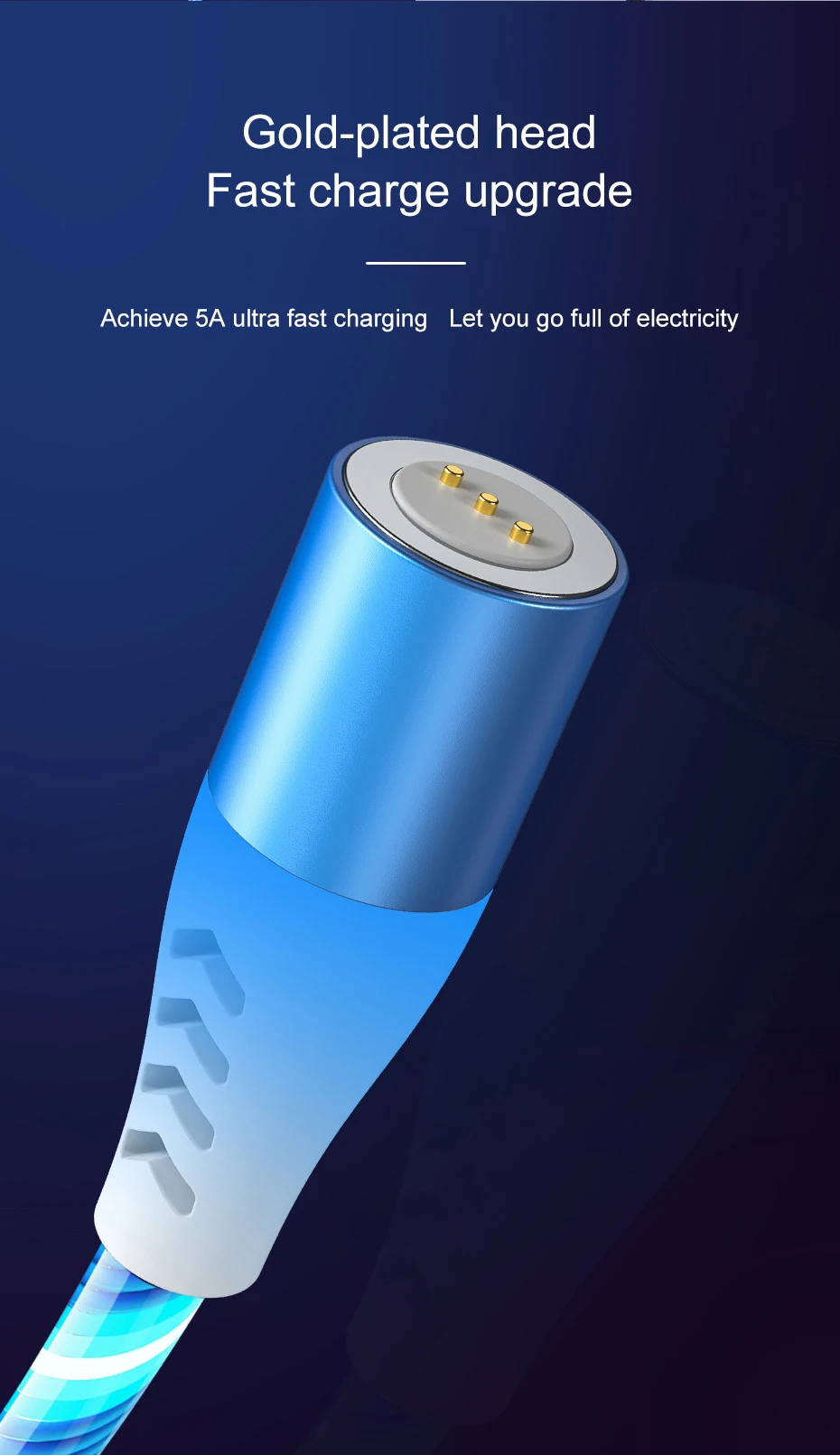 5А кабель для быстрой зарядки Micro usb type C кабель для зарядки Магнитный светильник, яркий светодиодный зарядное устройство для huawei P30 P20 Xiaomi Mi8