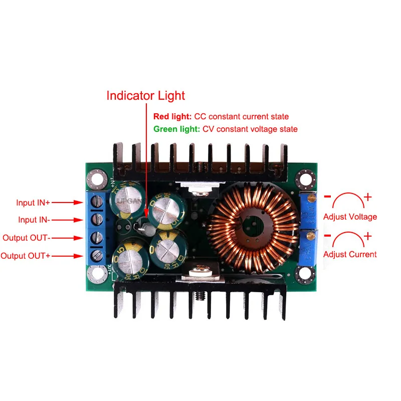 componenti della scheda del convertitore buck