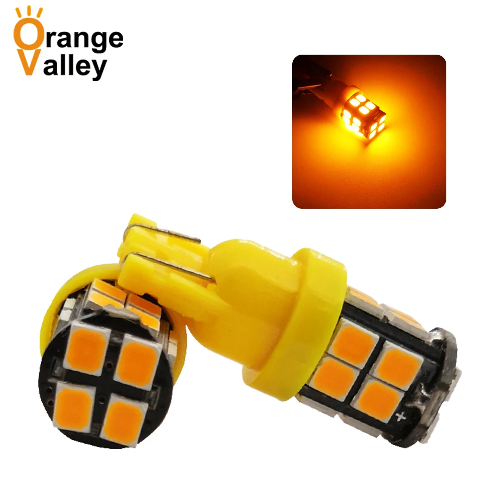 2 шт. супер яркие светодиодные лампы T10 194 501 W5W 20 SMD 2835 для салона автомобиля