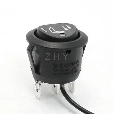 

AC 125V/10A 250V/6A ON/OFF/ON SPDT Wired Car Seat Cushion Heating Switch