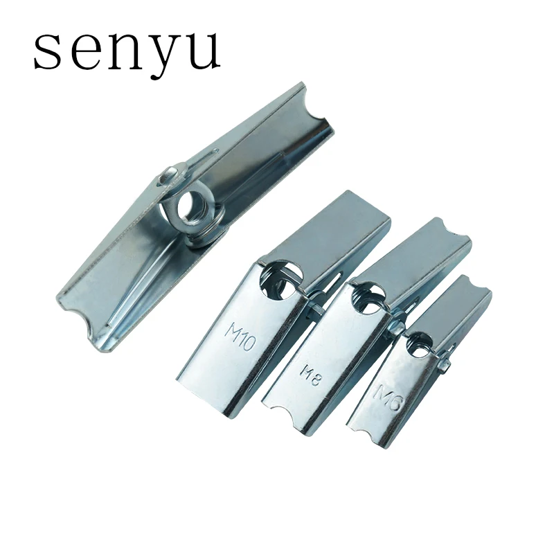 20Pcs/Lot drywall anchor M4 M5 M6 M8 M10 Plasterboard hollow wall cavity wall fixing spring toggle anchor