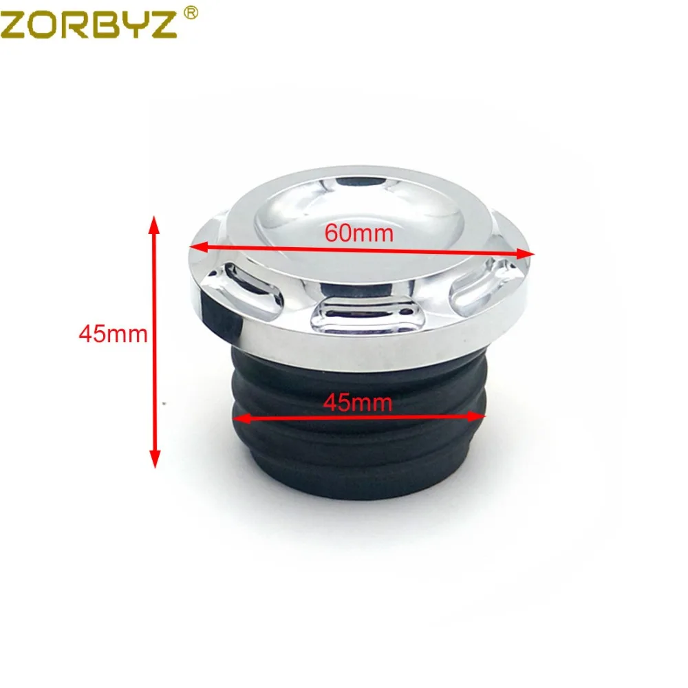 ZORBYZ черный/хром CNC Edge Cut вентилируемый газовый бак крышка топливная Крышка для Harley Sportster XL 883 Dyna Touring