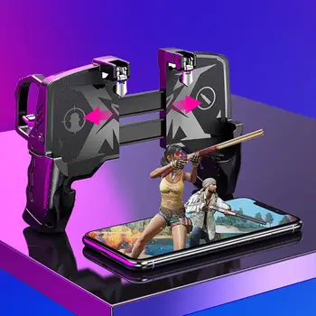 

K21 Game Controller Gamepad Joystick Metal Trigger Fast Shooting Button Ergonomic Grip for PUBG Mobile Phone Universal