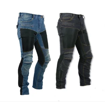 

Wholesale for KOMINE PK-719 Motocross Mesh Denim jeans Motorcycle Dirt Bike MTB Riding jeans racing pants With hip and knee pads