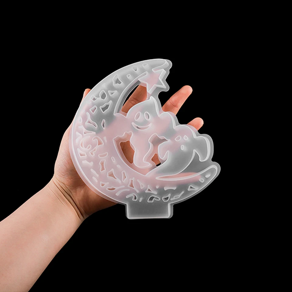 Moules D'Halloween En Silicone Faits à La Main En Résine époxy Pour Décorations D'Halloween