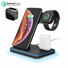 15 Вт Qi Беспроводное зарядное устройство для Xiaomi Samsung Quick Charge 3 0