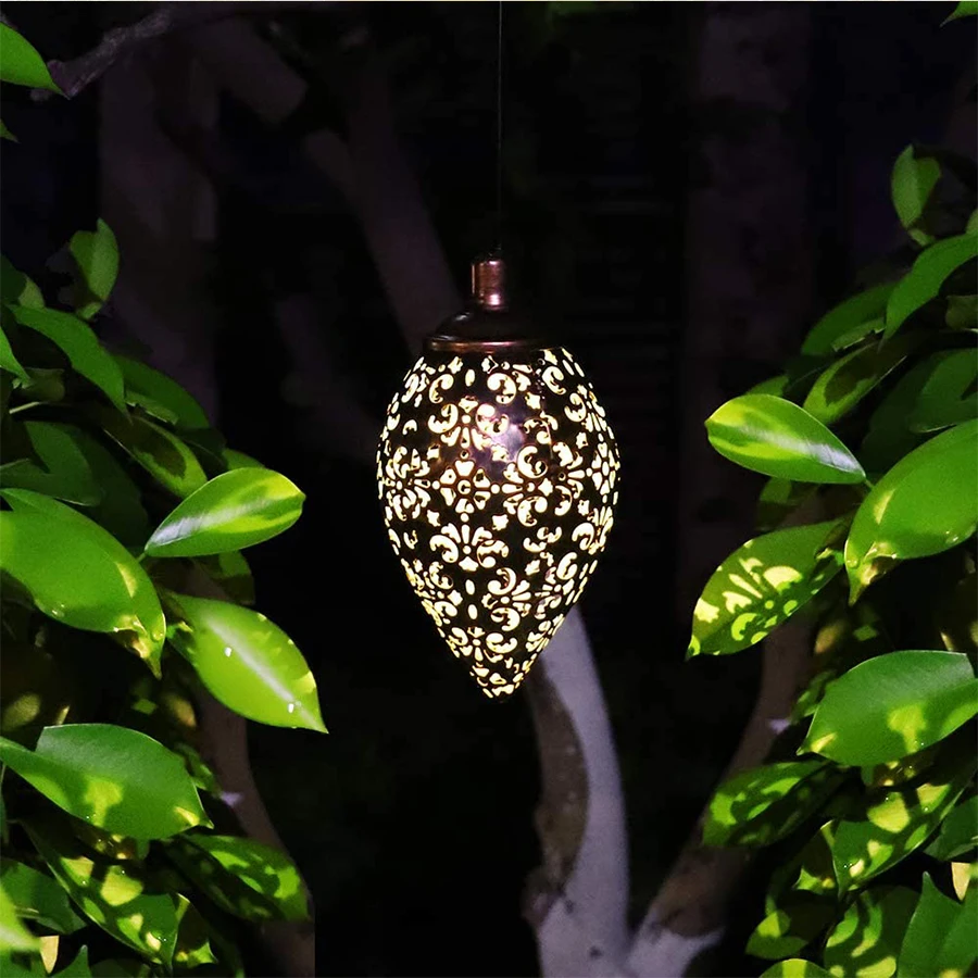 Solar Sun Drop Outdoor Lantern