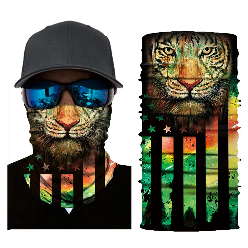 Разнообразие Цифровой 3D магическое животное, Лев, тигр шарф повязка на голову шеи теплая маска для велоспорта уличные головные уборы бандана шарф