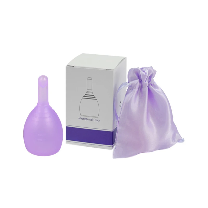 Menstrual cup piece for the period Menstrual female medical hygiene soft silicone reusable Menstrual cup have drain valves