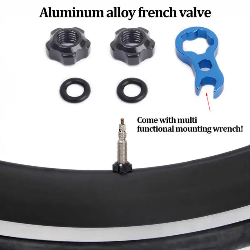 Stelo Valvola Tubeless Presta 40/44/55/60/65/80/100mm MTB