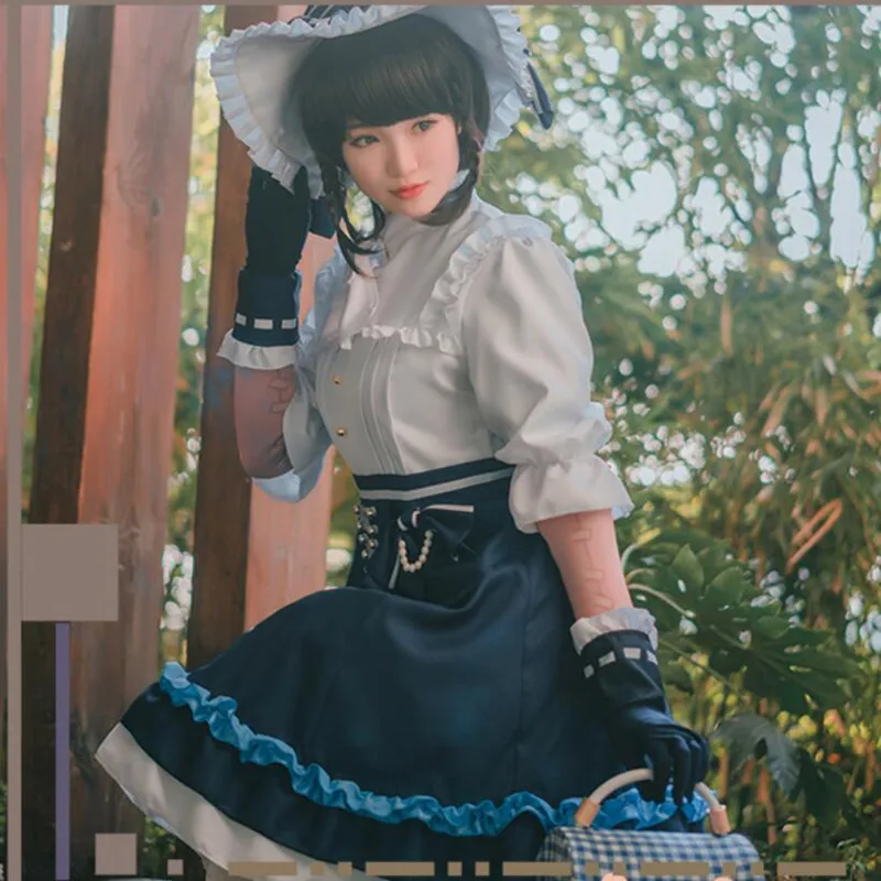 

Game Emma Woods Cosplay Identity V Court Sweet Gardener Have Hat Lolita Dresses Temperament Princess Halloween Cosplay Costume