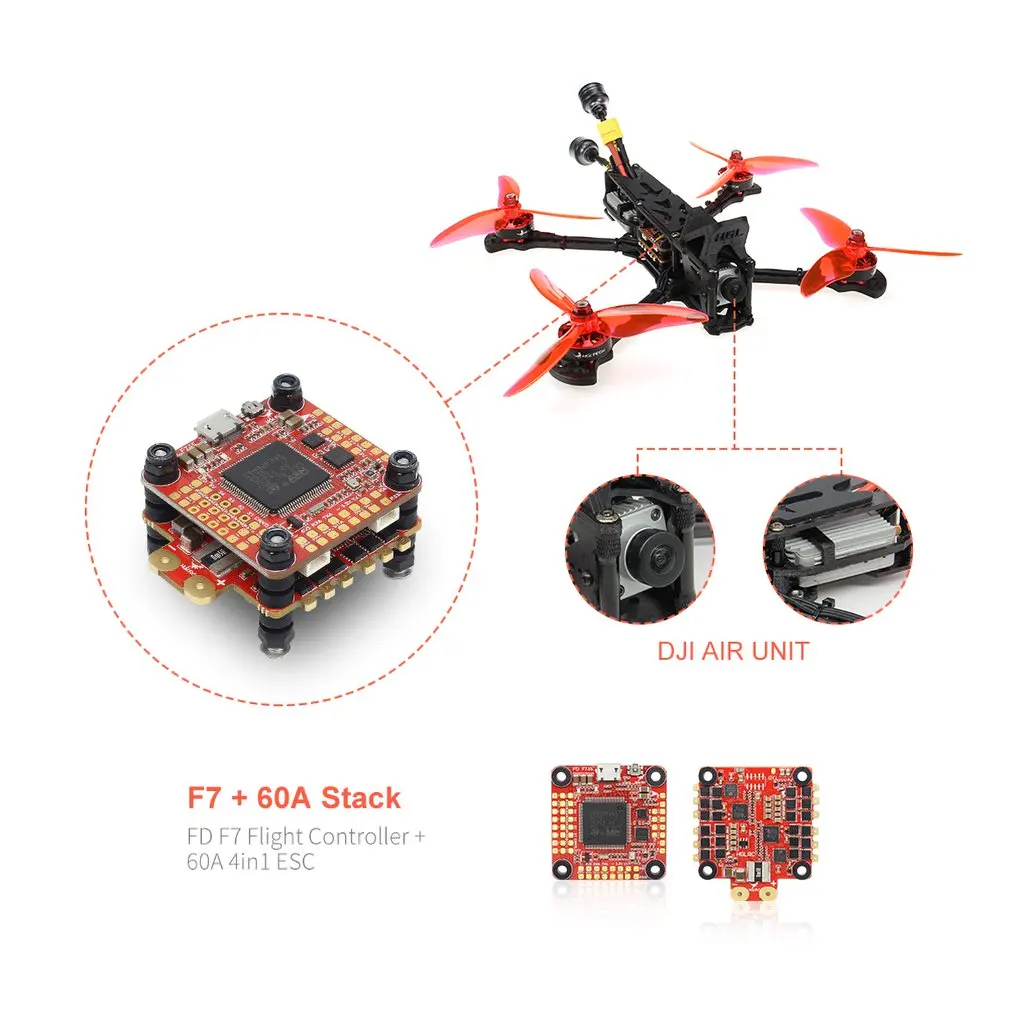 HGLRC 5 дюймов 4S 6S V2 F7 двойной контроль полета 60А 4в1 ESC 2306 двигатель FPV гоночный Дрон BNF PNP самолет многовинтовой модели