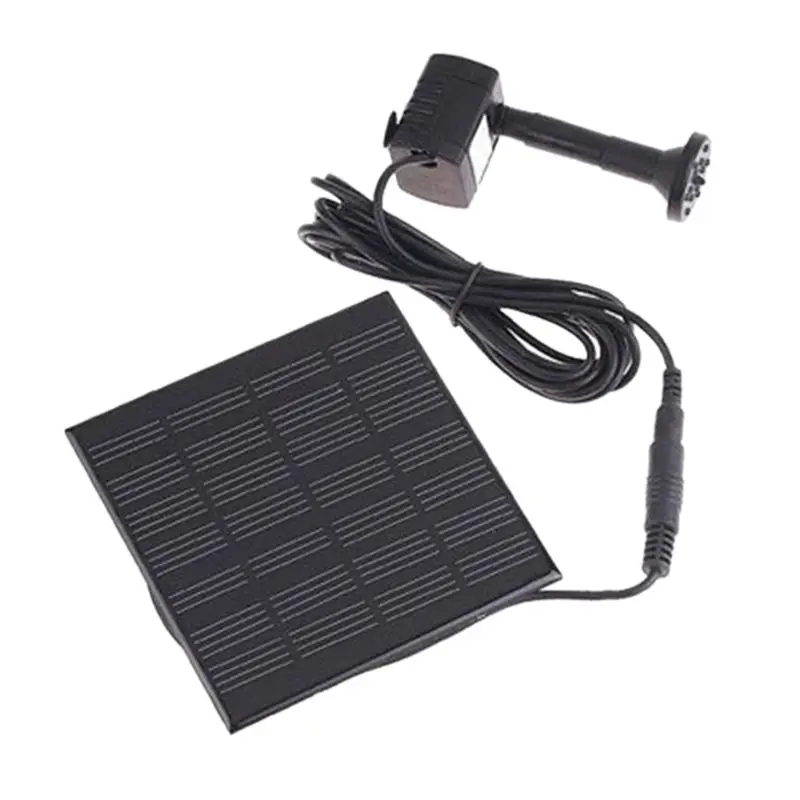 1,4 Вт Солнечный Фонтан Водяной насос PV Панель комплект птица ванна небольшой пруд Патио Сад
