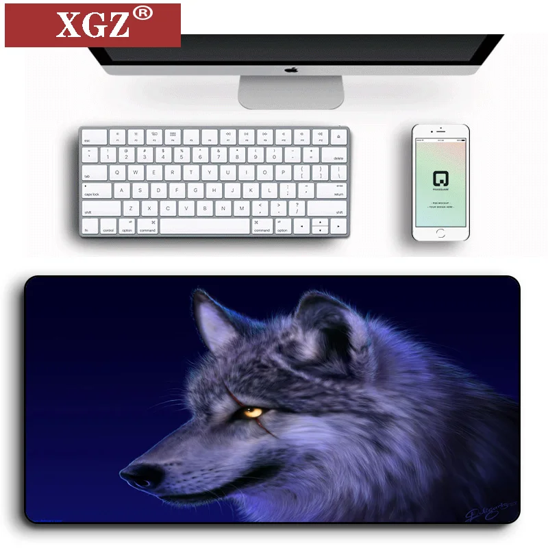 

XGZ Wolf Animal Mouse Pad Is Suitable for Desk Pad, Eye Protection, Comfortable Non-slip Computer Game Player Pad Rubber Csgo