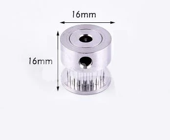 

2pcs 20T Inner hole:4mm 2GT timing pulley transmission pulley metal aluminum timing pulley model mechanical transmission