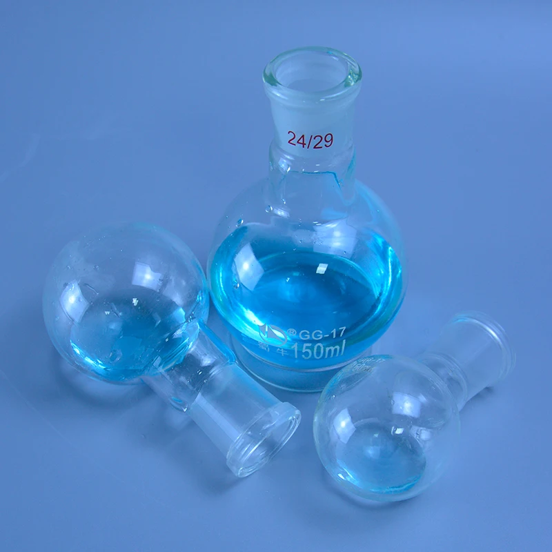 Flacon Bouillant Rond Kimble Kimax 500 Ml - Verre Borosilicaté, Col 19/22, Occasion