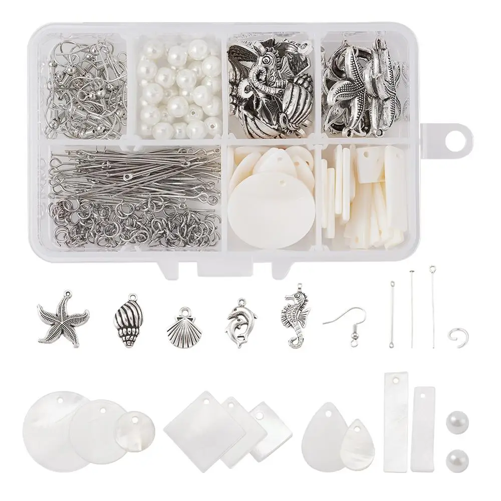 Медные Крючки для сережек стеклянные жемчужные бусины железные штифты и стержни