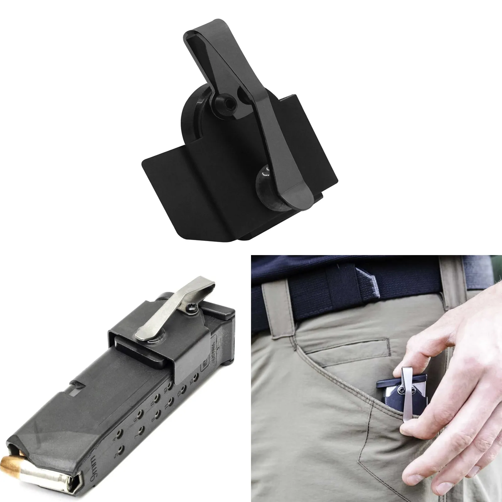 Magnetische Pocket Tijdschrift Holderheavy-Duty Tijdschrift Houder Voor Pocket Standaard Clips Voor 9Mm/ .40 S & W Voor Jacht