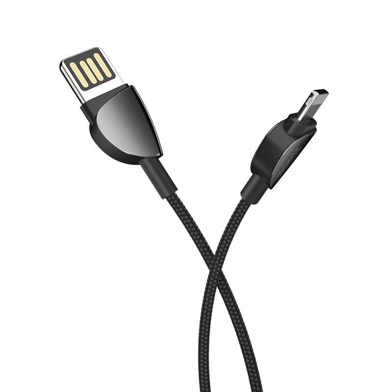 HOCO U62 27 шт./лот 1,2 м нейлоновый USB двусторонний кабель для iPhone кабель Micro кабель для samsung USB кабель зарядное устройство провод