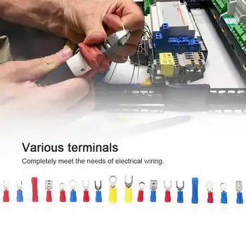 

520Pcs Low Frequency Cold Pressed Terminal Insulated Quick Connecting Connector Wired Electrical Accessory