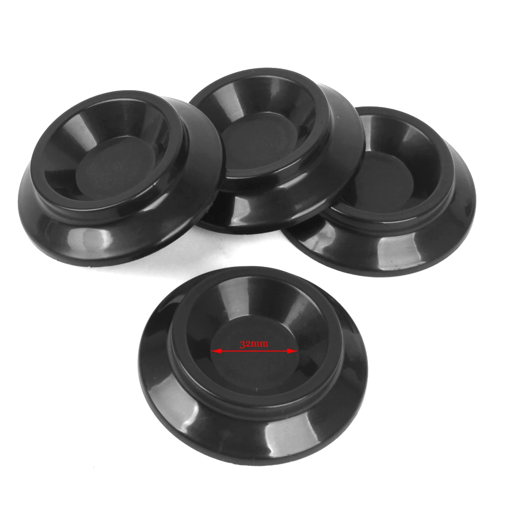 4pcs Plastic Upright Piano Castor Cups Furniture Bed Foot Pads Floor Protector