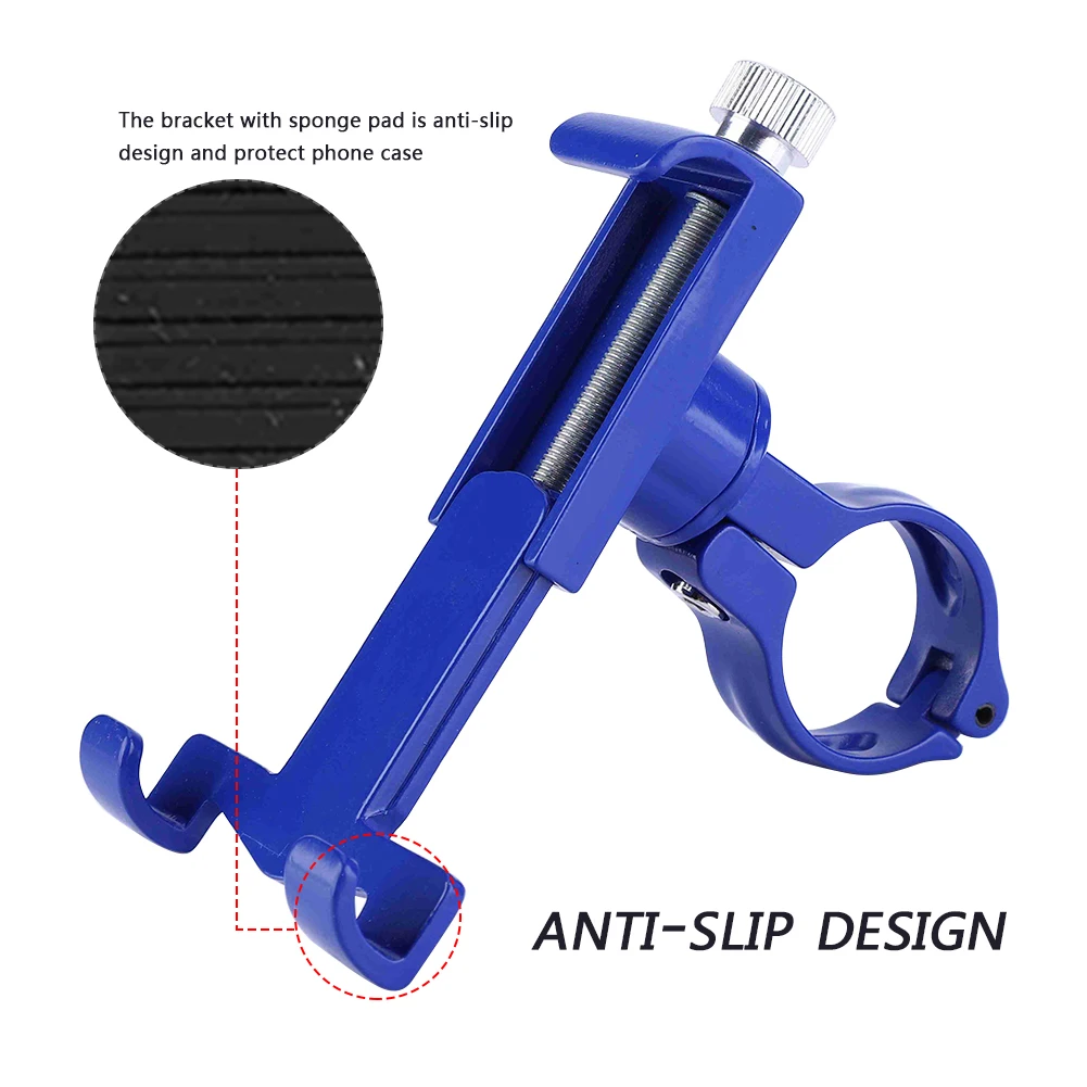 Bicycle GPS Mobile Phone Mount Holder For Phone Bracket Support Sport Cycling Bike Aluminum Alloy Holder 3.5-6.5inch Adjustable