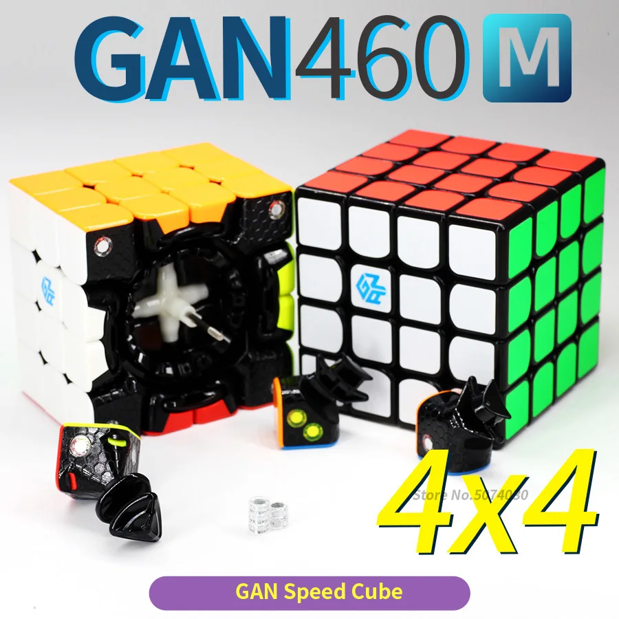 Магнитный куб GAN 460 M 4x4 магические кубики 4x4x4 Gan скоростной Gan460 Cubo Magico 4*4
