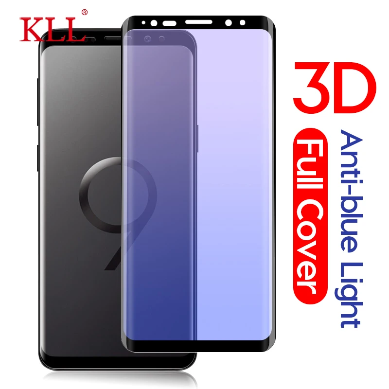 

Anti-blue Light 3D Curved Full Cover Tempered Glass for Samsung Galaxy Note 9 8 S9 S8 Plus S7 S6 Edge Plus Screen Protector Film