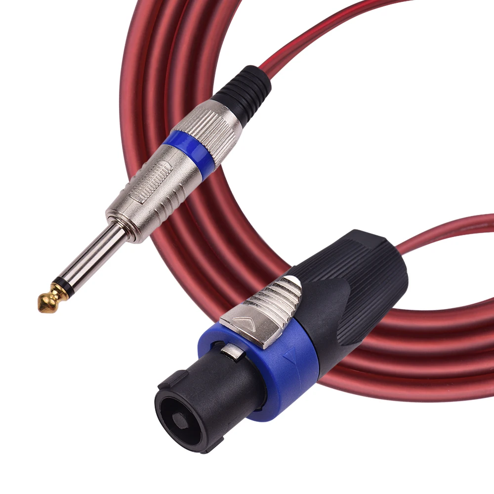 1/4 дюйма аудио соединительный шнур для NL4FC разъем Папа папа 12 AWG кабель