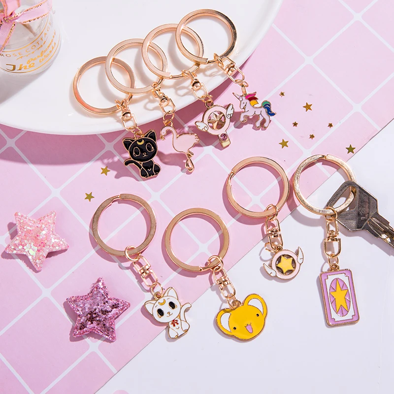 

2020 cute keychain creative small key holder supply cartoon style keychain suitable gifts for kids handbag decoration new arrive