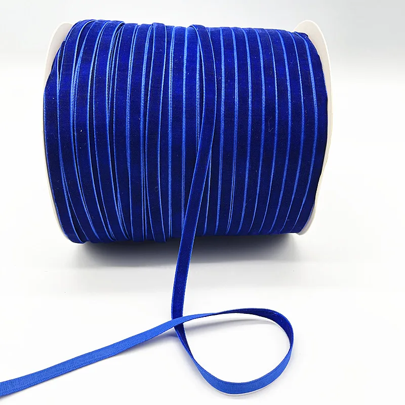 5yards 6mm Velvet Ribbon Wedding Handmade Gift Wrapping Hair Bowknot DIY Party Decoration Christmas