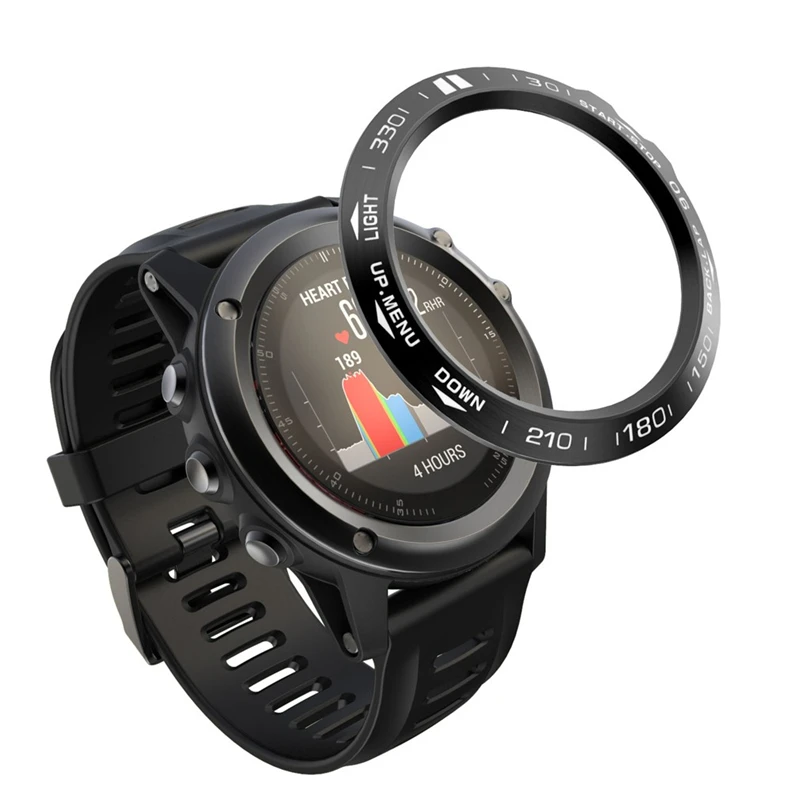 

For Garmin Fenix 3/Fenix3 HR Scale Watch Ring Adhesive Cover Anti Scratch Stainless Steel Brand New Smart Watch Accessories #4
