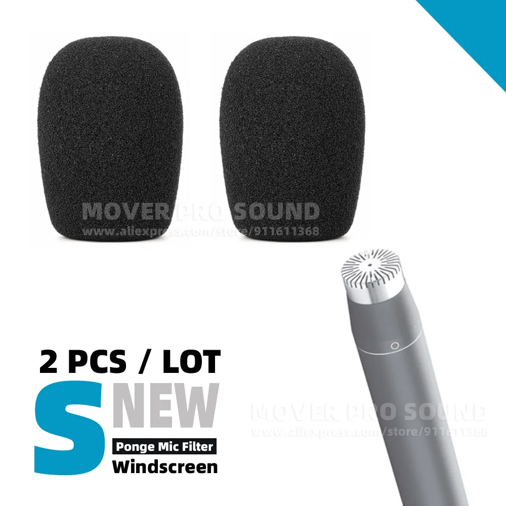 Cubierta de esponja de micrófono no desechable para el hogar, 5 piezas,  cubierta de espuma de micrófono, cubierta de espuma de esponja para  parabrisas