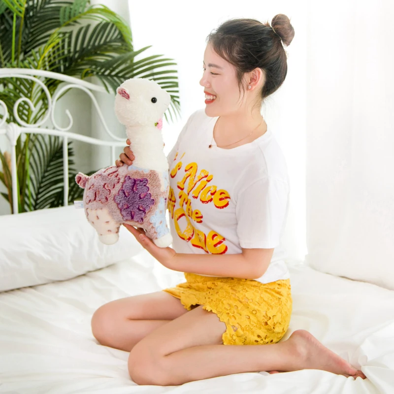40-60 см милая плюшевая кукла Альпака 3 размера Kawaii талисман красочная Подушка Мягкие животные Llama Alpacasso игрушки для детей Рождественский подарок