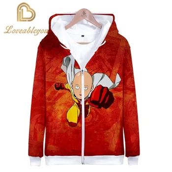 

One Punch Man Anime Hoodie Harajuku Japanese Streetwear 3d Children Hoodie Sweatshirts Men Women Street Zipper Sweatshirt