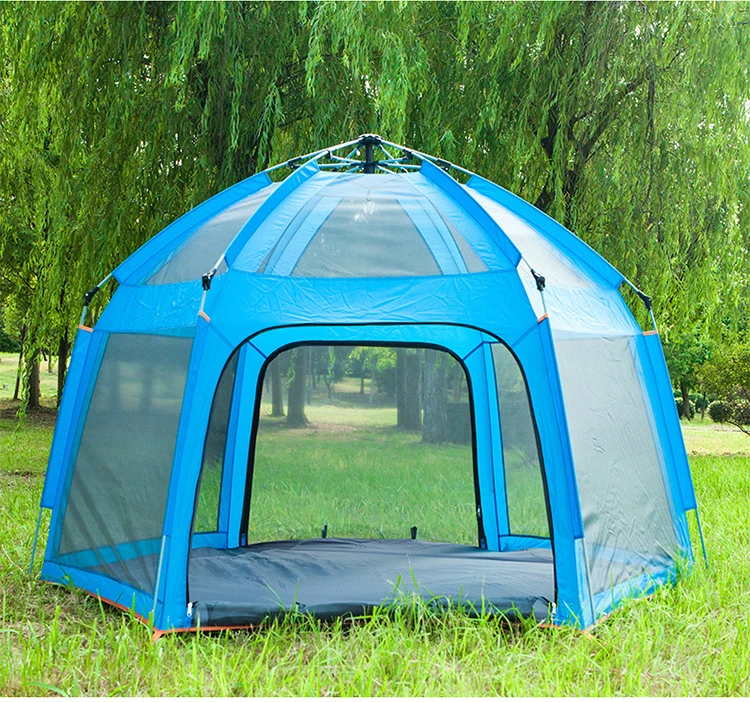 6 Person Camping Tent Backpacking Tents Hexagon Waterproof Dome Automatic  Pop-Up Outdoor Sports Tent Camping Sun Shelters,zx-87